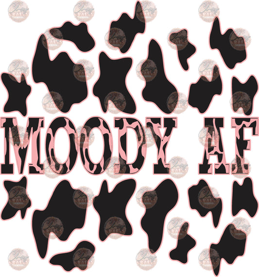 Moody AF Black And Pink - Sublimation Transfer