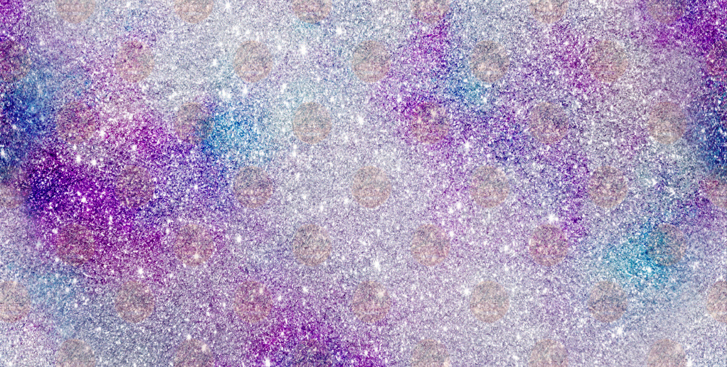 Purple Galaxy Glitter Cheetah License Plate- Sublimation Transfer