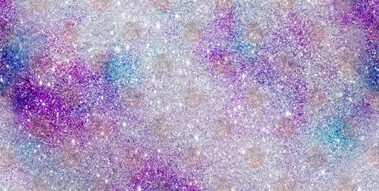 Purple Galaxy Glitter Cheetah License Plate- Sublimation Transfer