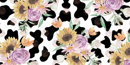 Sunflower Cow 2 License Plate - Sublimation Transfer