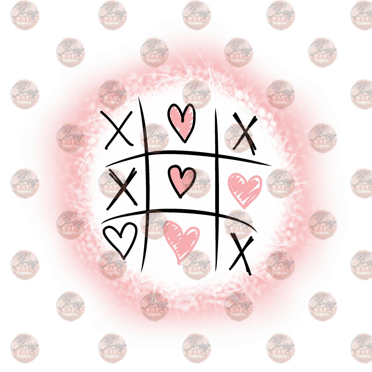 Valentines Tic Tac Toe Transfer